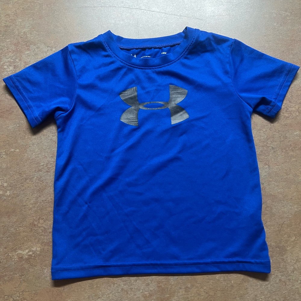Under Armour Blue Short Sleeve Tee Athletic Performance